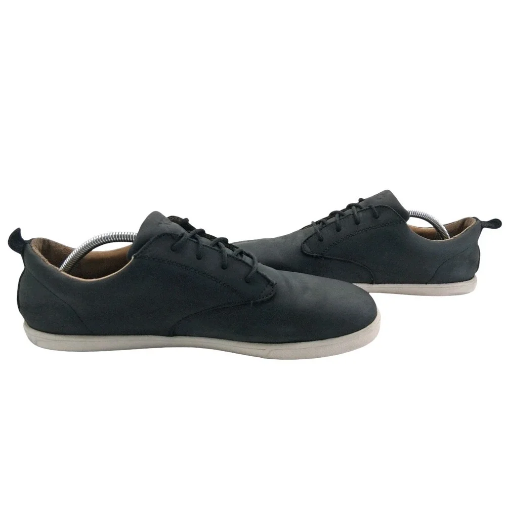 Xero Glenn Shoes Mens Size 12 Black Leather Casual Barefoot Sneakers Comfort
